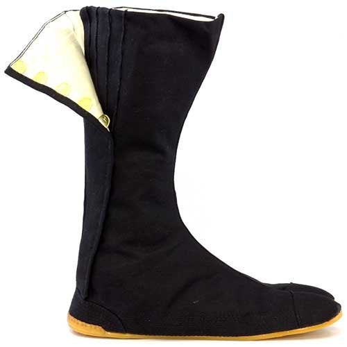 Rikio Fighter Shimebuto Black Jikatabi (Wide Calf Outdoor Tabi) (26.0 JP / 8 US Men) - Image 2